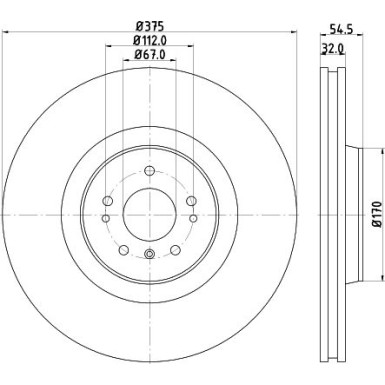 Hella | Bremsscheibe | 8DD 355 128-941