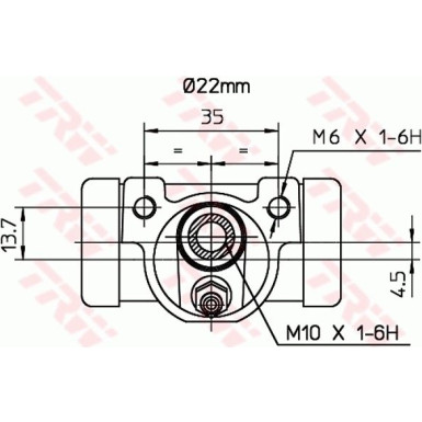TRW | Radbremszylinder | BWH375