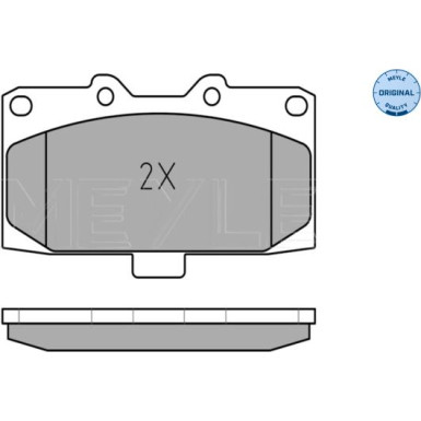 025 218 5415/W Bremsbelagsatz, Scheibenbremse MEYLE-ORIGINAL: True to OE.