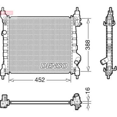 Denso | Kühler, Motorkühlung | DRM15014