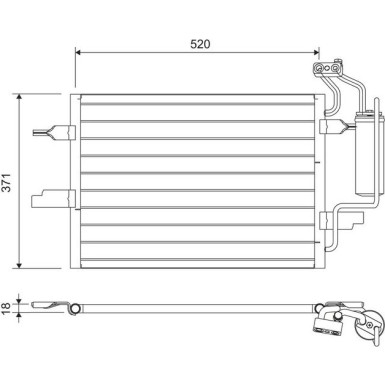 Valeo | Kondensator, Klimaanlage | 817798