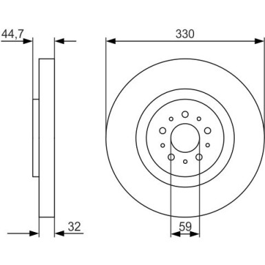 BOSCH | Bremsscheibe | 0 986 479 593