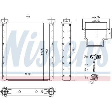 72065 Wärmetauscher, Innenraumheizung ** FIRST FIT **