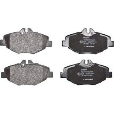 Delphi Bremsbelagsatz, Scheibenbremse LP1791 Delphi Bremsbelagsatz, Scheibenbremse LP1791