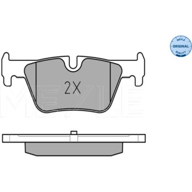 025 253 0717 Bremsbelagsatz, Scheibenbremse MEYLE-ORIGINAL: True to OE.