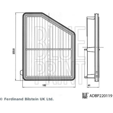 Blue Print | Luftfilter | ADBP220119 Blue Print | Luftfilter | ADBP220119