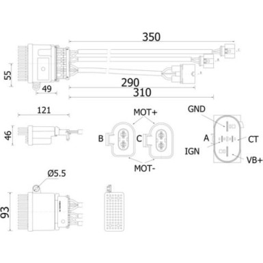 Mahle | Regler, Innenraumgebläse | ABR 78 000S