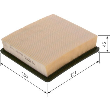 BOSCH F 026 400 408 Luftfilter