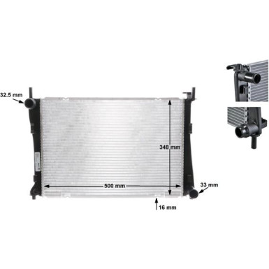 Mahle | Kühler, Motorkühlung | CR 1355 000S