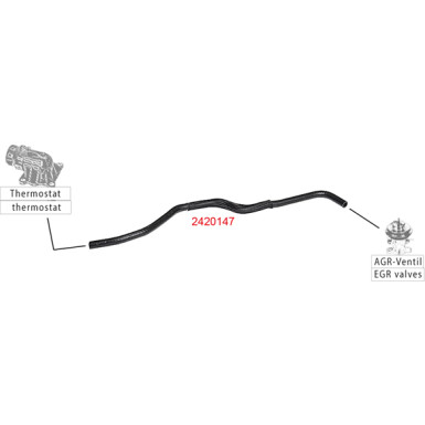 2420147 Kühlerschlauch