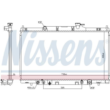 Nissens | Kühler, Motorkühlung | 68606