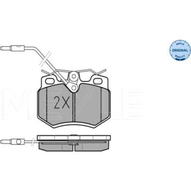 025 210 8017/W Bremsbelagsatz, Scheibenbremse MEYLE-ORIGINAL: True to OE.