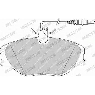 Ferodo | Bremsbelagsatz, Scheibenbremse | FVR1000