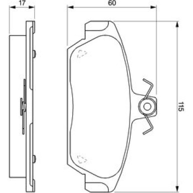 0 986 424 092 Bremsbelagsatz, Scheibenbremse 0 986 424 092 Bremsbelagsatz, Scheibenbremse