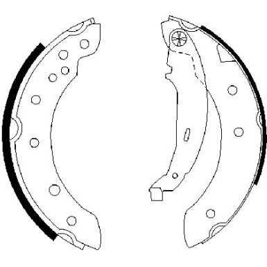 0 986 487 585 Bremsbackensatz