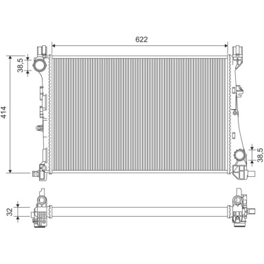 Valeo | Kühler, Motorkühlung | 701446