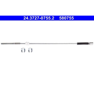 24.3727-0755.2 Seilzug, Feststellbremse 24.3727-0755.2 Seilzug, Feststellbremse