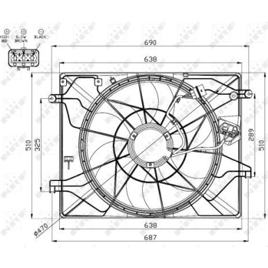 47560 Lüfter, Motorkühlung 47560 Lüfter, Motorkühlung