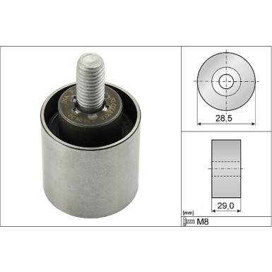532 0661 10 Umlenk-/Führungsrolle, Zahnriemen