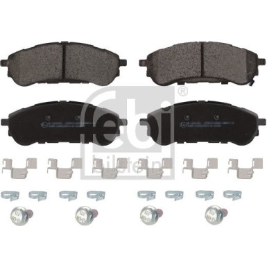 febi bilstein | Bremsbelagsatz, Scheibenbremse | 196370