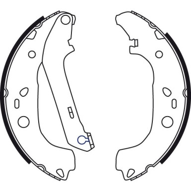 GS8736 Bremsbackensatz