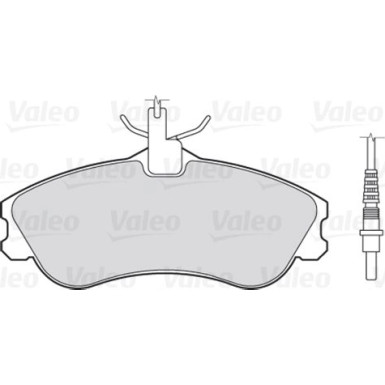 Valeo | Bremsbelagsatz, Scheibenbremse | 301326