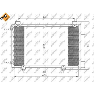 35333 Kondensator, Klimaanlage EASY FIT