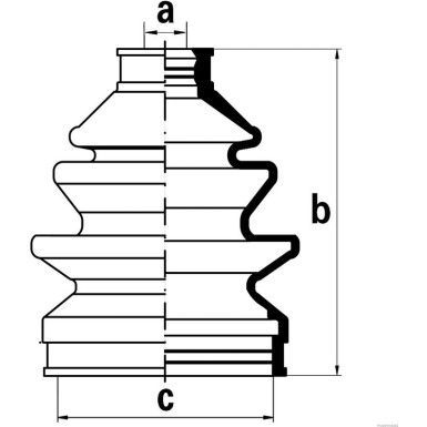 J2860503 Faltenbalgsatz, Antriebswelle