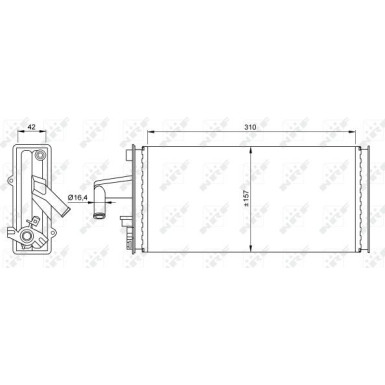 54259 Wärmetauscher, Innenraumheizung