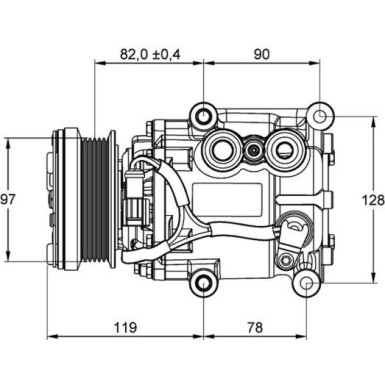 Mahle | Kompressor, Klimaanlage | ACP 22 000P