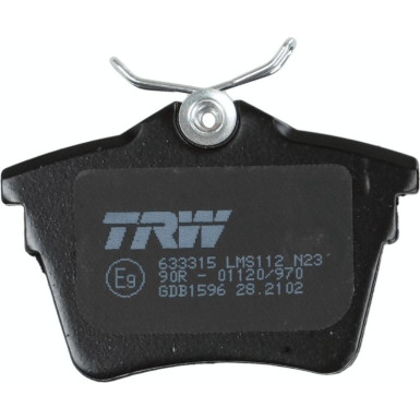 TRW | Bremsbelagsatz, Scheibenbremse | GDB1596