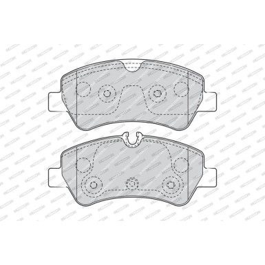 Ferodo Bremsbelagsatz, Scheibenbremse PREMIER ECO FRICTION FVR4398