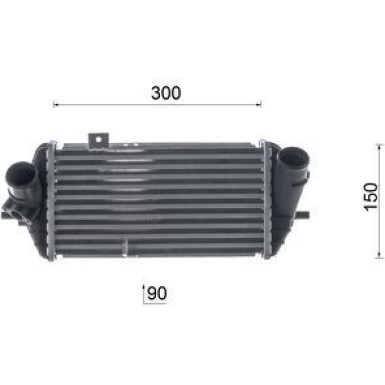 Mahle | Ladeluftkühler | CI 656 000S