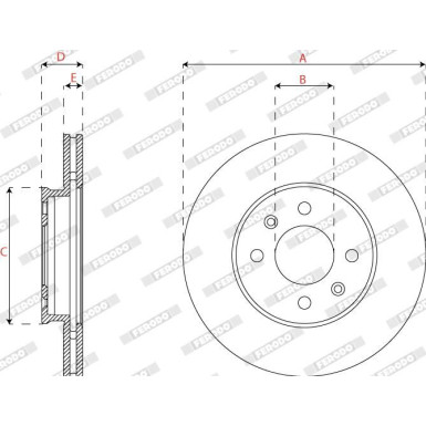 DDF2660C Bremsscheibe PREMIER