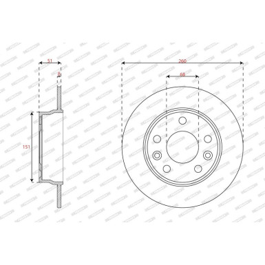 DDF3045C Bremsscheibe PREMIER