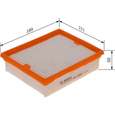 BOSCH F 026 400 304 Luftfilter
