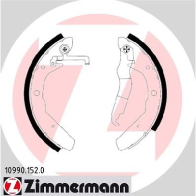 Zimmermann Bremsbackensatz 10990.152.0