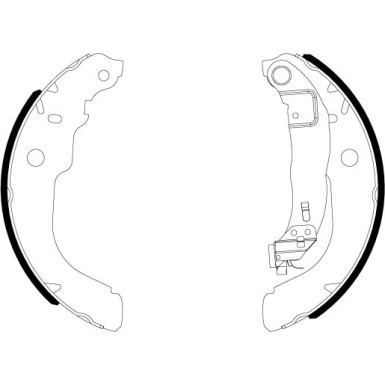 Textar Bremsbackensatz 91084300 Textar Bremsbackensatz 91084300