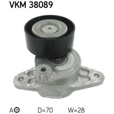 SKF Spannrolle, Keilrippenriemen VKM 38089