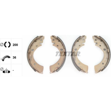 Textar Bremsbackensatz 91039601
