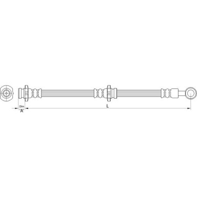 Metzger Bremsschlauch 4110461