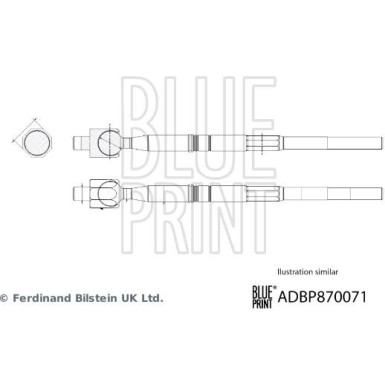 Blue Print Axialgelenk, Spurstange ADBP870071