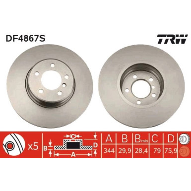 Bremsscheibe DF4867S Bremsscheibe DF4867S