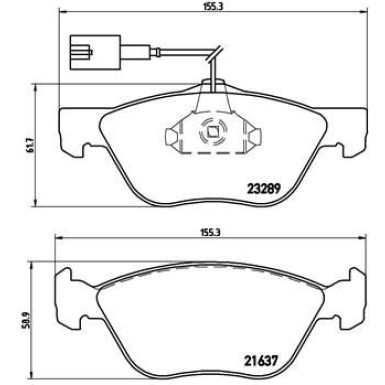 Brembo Bremsbelagsatz, Scheibenbremse PRIME LINE P 23 077