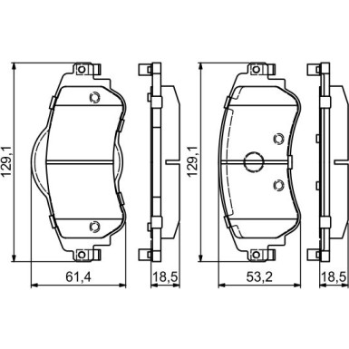 BOSCH Bremsbelagsatz, Scheibenbremse 0 986 494 690 BOSCH Bremsbelagsatz, Scheibenbremse 0 986 494 690