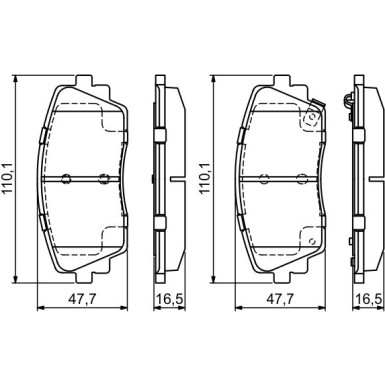 BOSCH Bremsbelagsatz, Scheibenbremse 0 986 494 688 BOSCH Bremsbelagsatz, Scheibenbremse 0 986 494 688