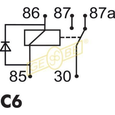 GEBE Relais, Arbeitsstrom 9 9087 1