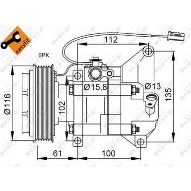 Kompressor, Klimaanlage 32687