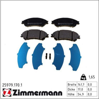 ZIMMERMANN COAT Z 540.5310.20 Bremsscheibe 280mm + 25979.170.1 Bremsbeläge für SUZUKI SX4, VITARA ZIMMERMANN COAT Z 540.5310.20 Bremsscheibe 280mm + 25979.170.1 Bremsbeläge für SUZUKI SX4, VITARA