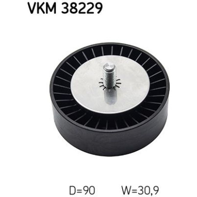 SKF Umlenk-/Führungsrolle, Keilrippenriemen VKM 38229